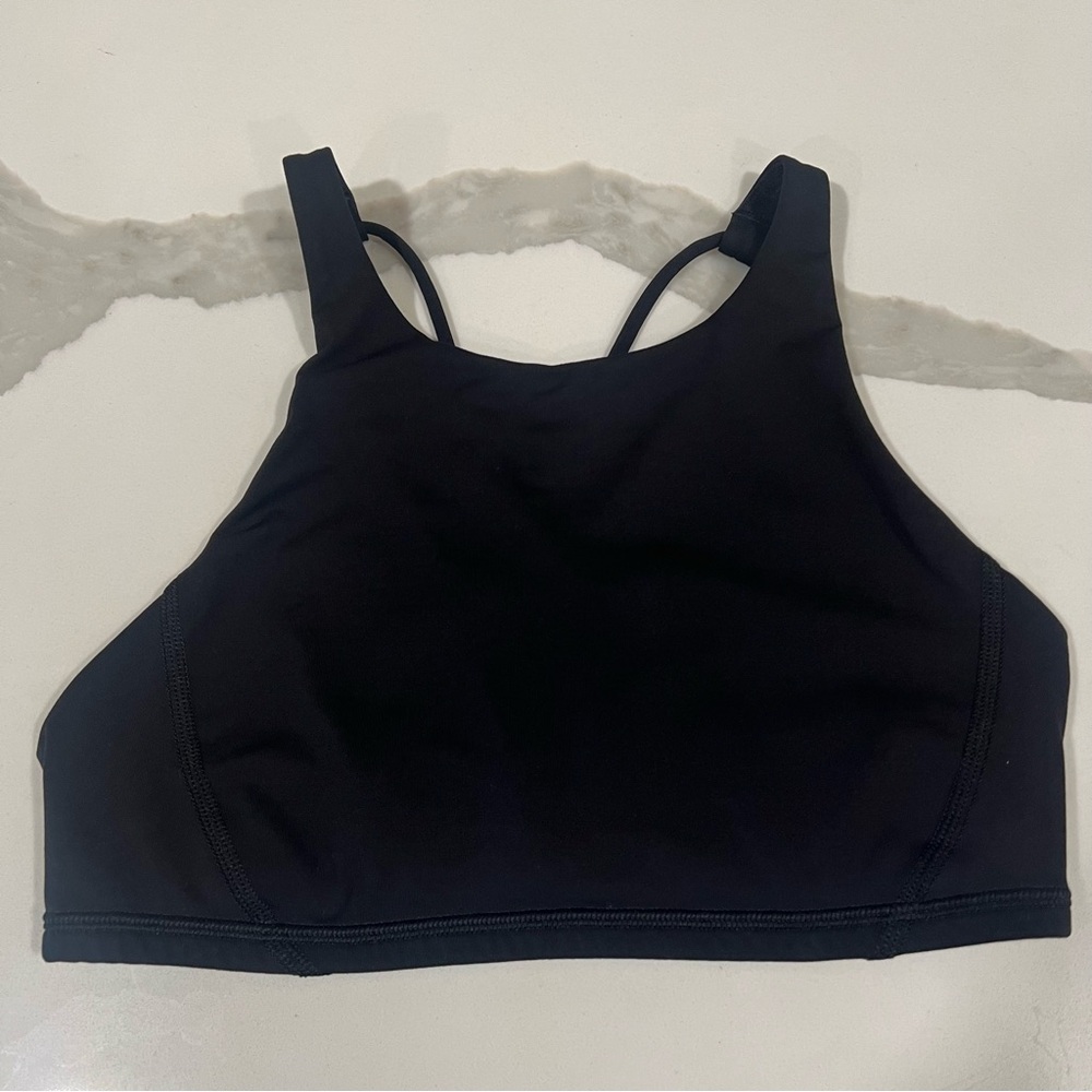 Lululemon Athletica women's‎ Free To Be Bra *High Neck black size 4 yoga gym